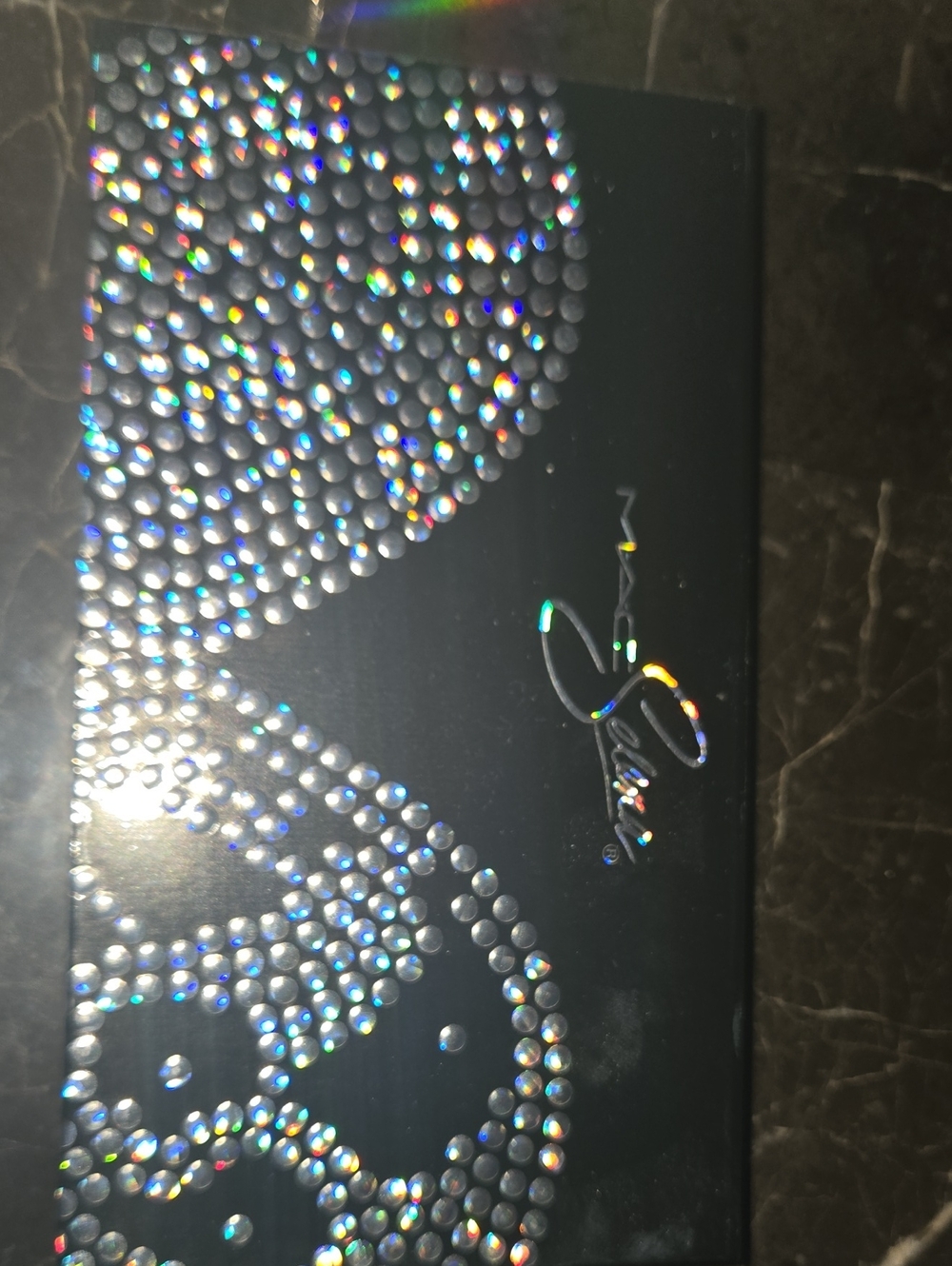 MAC Cosmetics Black Holographic Crystal Eyeshadow Palette SELENA - Picture 4 of 5